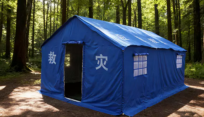 Noodhulptenten versterken de verdedigingslinie om levens te beschermen