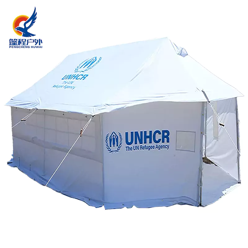 Tent voor humanitaire vluchtelingen
